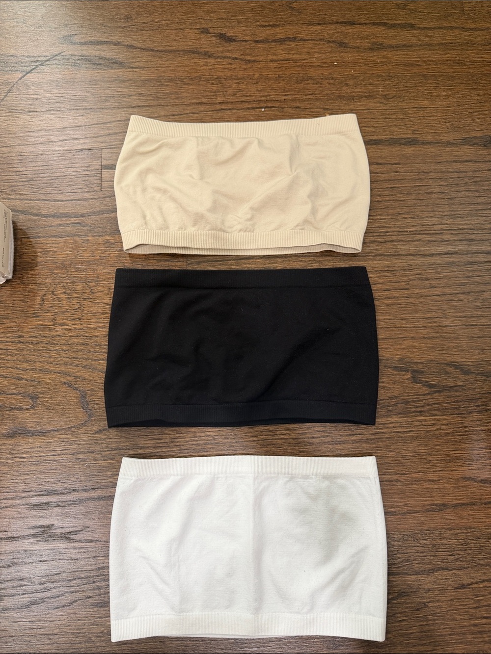Set of 3 bandeau tops